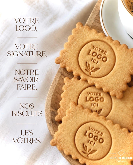 Biscuits personnalisés au logo d'une entreprise, cadeau d'affaires
