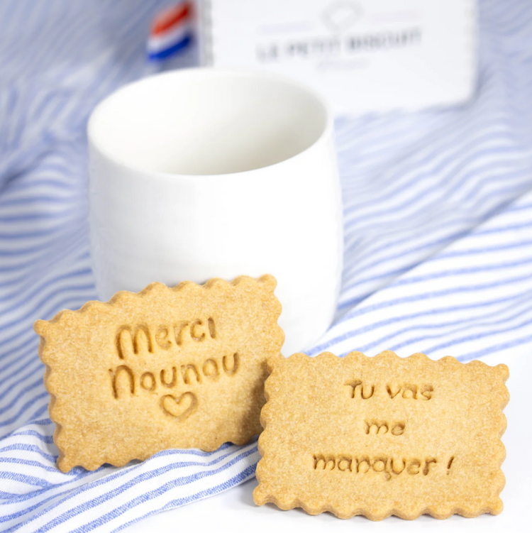 Cadeau Merci Nounou & Merci Tata – Biscuits personnalisés