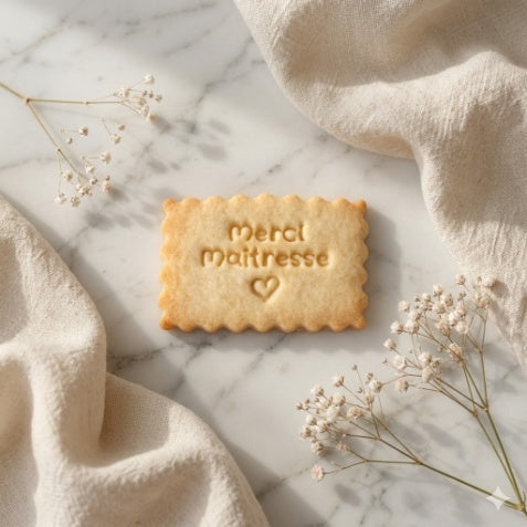 Biscuit personnalisé, le cadeau idéal pour offrir à la maîtresse de votre enfant