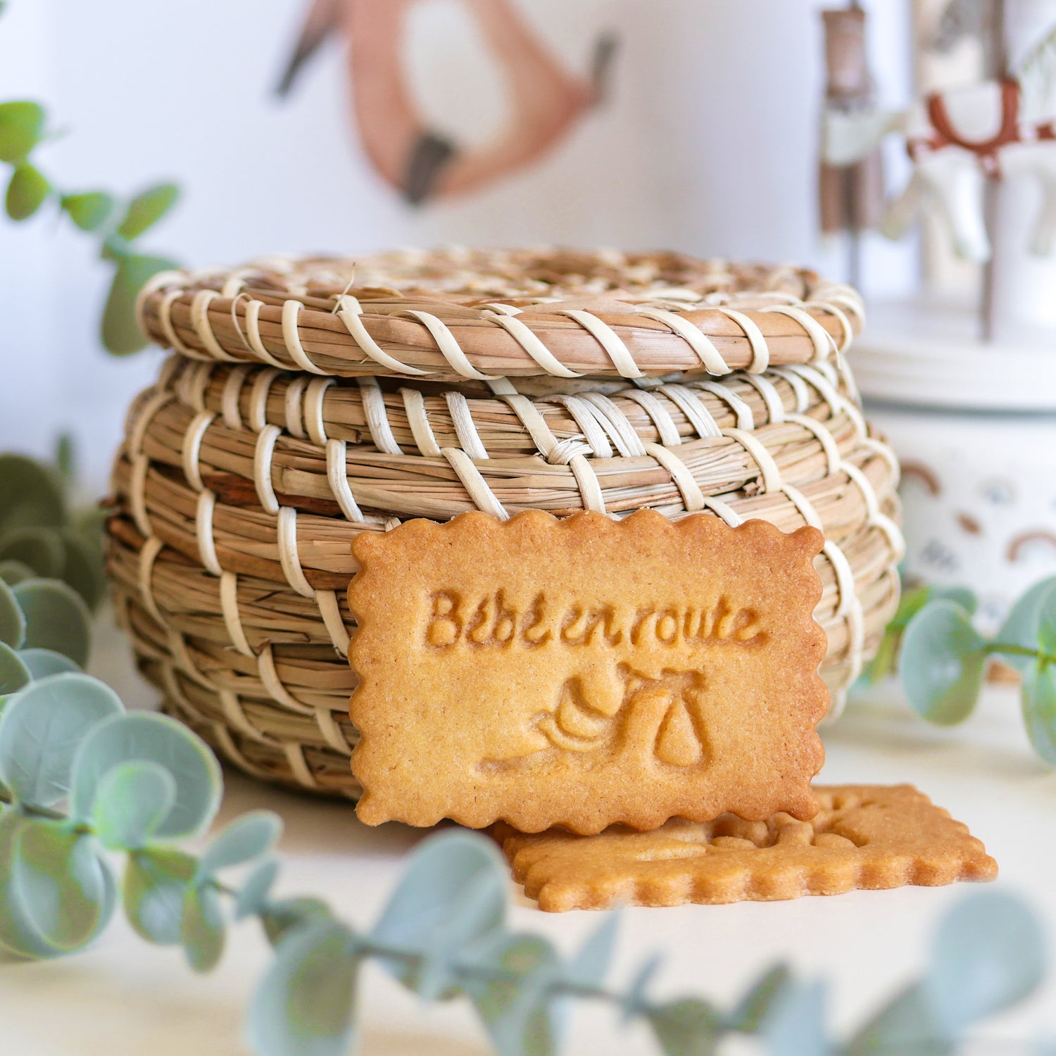 Biscuit à message pour annoncer une grossesse par Le Petit Biscuit Français