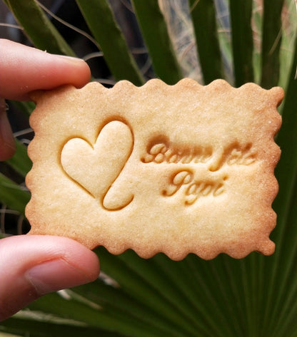 Biscuits à message pour la fête des grands-pères par Le Petit Biscuit Français