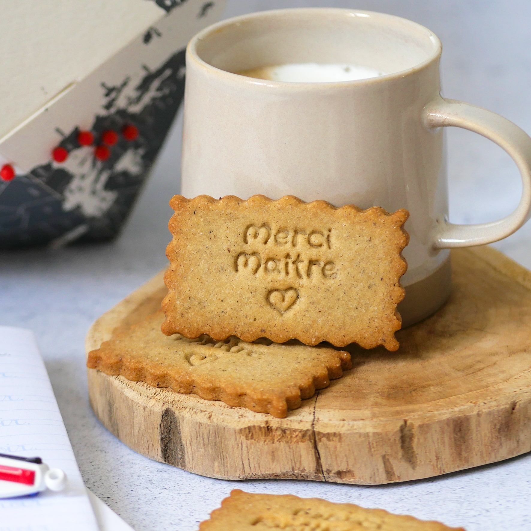 Biscuits merci maître par Le Petit Biscuit Français