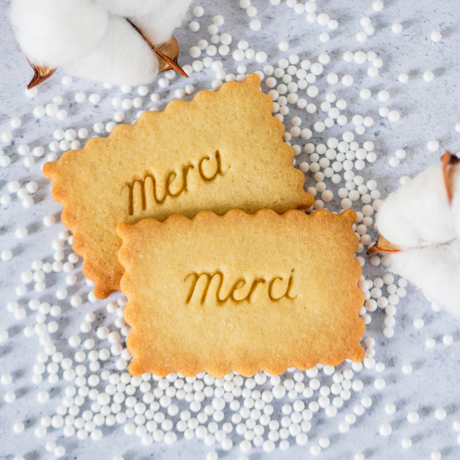 Biscuits à message pour dire merci par Le Petit Biscuit Français